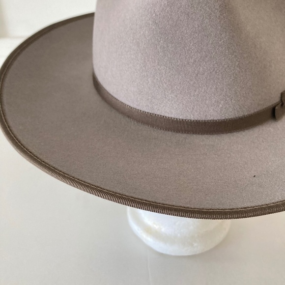 NWT Bailey Of Hollywood Free People Carpenter Taupe Wool Felt Hat Sz S main image 5